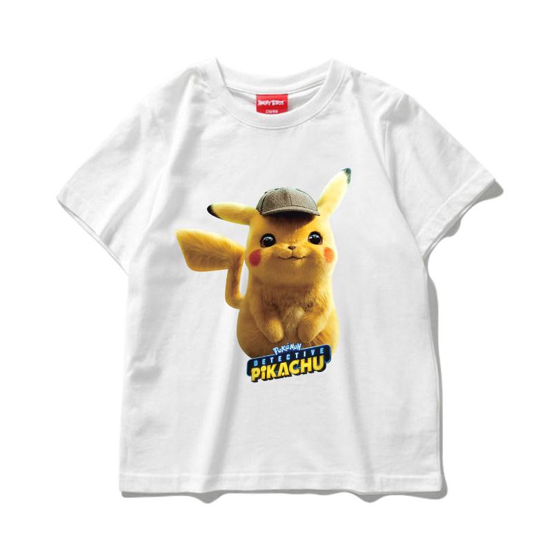 Pokémon Detective Kids Loose Cotton Tshirt for Family Wear  Boys and Girls Cartoon Adult Top 100
