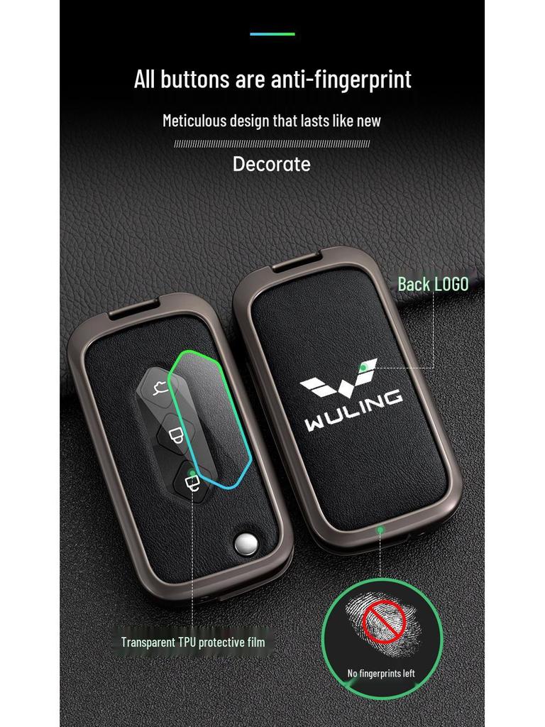 Wuling Xingchen 2022 Key Cover for Jiachen Xingyao Edition – Folding Metal Car Key Shell