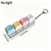 Glowing Keybopard Keychain 1-9 Key Keycap Keychain Press Button Keyring Stress Releasing Decompression Keyrings Bags Charms