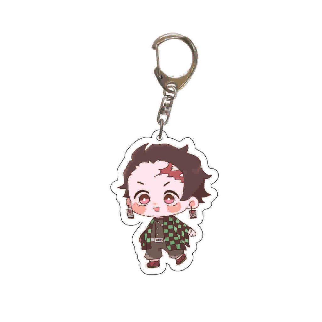 Demon Slayer Kimetsu No Yaiba Acrylic Key Ring Backpack Pendant Anime Cosplay Accessory Gift for Fans Collection