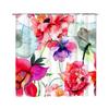 Shower Curtain Waterproof And Mildew-Proof 3D Digital Printing Plant Flower Plant Shower Curtain Bathroom Partition