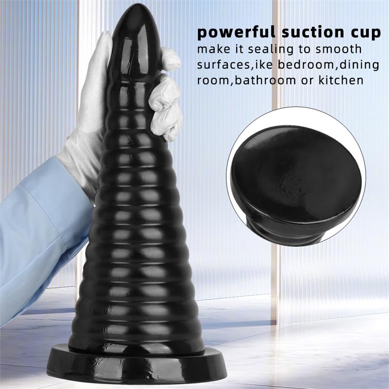 37 cm velká černá chryzantéma anus anus plug Extra velký tlustý anální expandér expanzní hračka Sex produkt Pagoda Penis