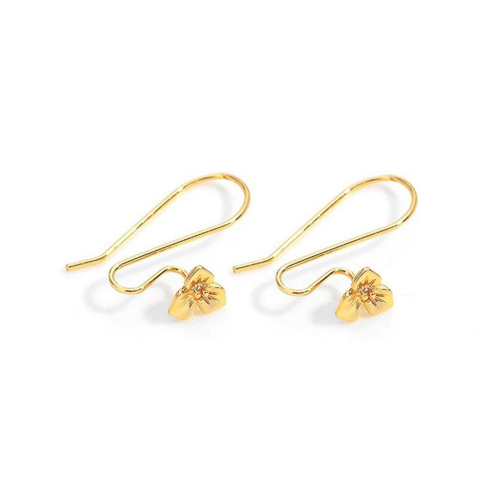 1 пара металлических женских крючков для серег, милые DIY-заготовки, гальванизированные, для изготовления женских украшений, крючки для подвесок-капель