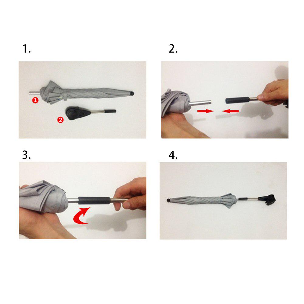 Baby Stroller Umbrella Portable Kids Pram Rain Cover Waterproof Adjustable Folding Accessories