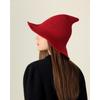 Halloween Witch Hat Foldable Knit Pointed Wizard Hat For Halloween Party