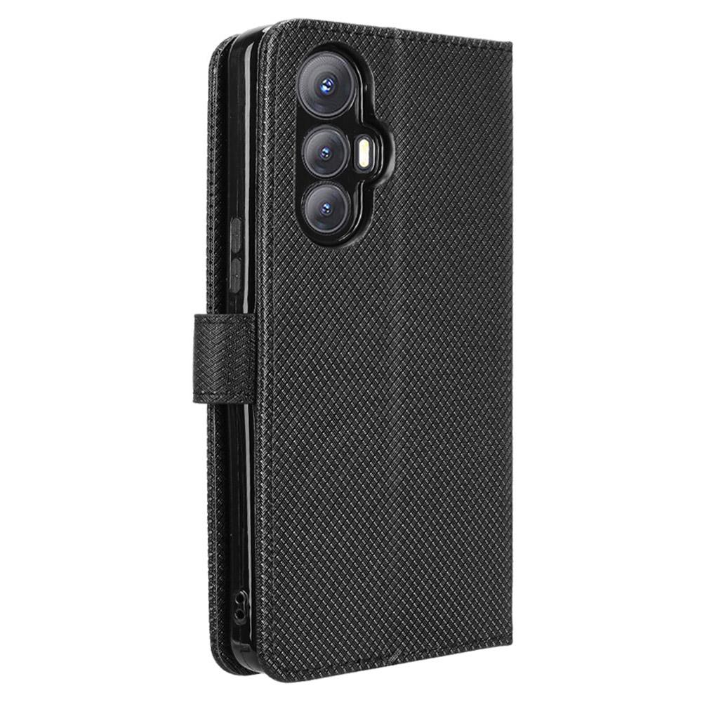 Dla Cubot Max 5 Etui Skórzane PU Tekstura Diamentowa Portfel Pokrowiec na Telefon