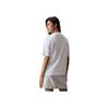 Calvin Klein Embroidered Square Logo Cotton Loose Short Sleeve T-Shirt Women Tops Moonlight-White J223466