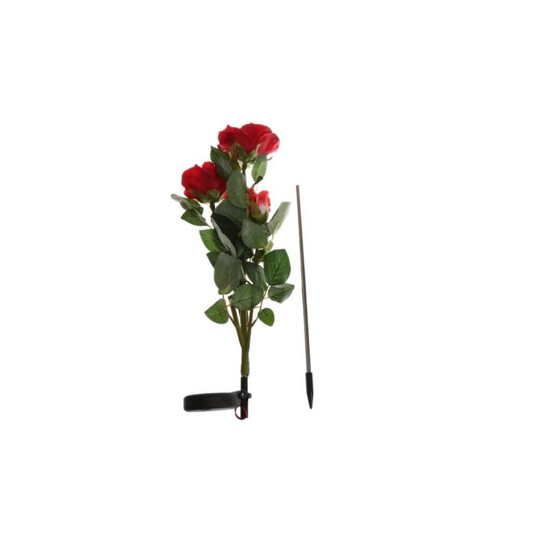Versatile Solar Power Lily Rose Garden Stake Lamp Enhancing Landscape With Timeless Charm