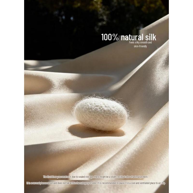 FUANNA Cotton Tussah Silk Duvet
