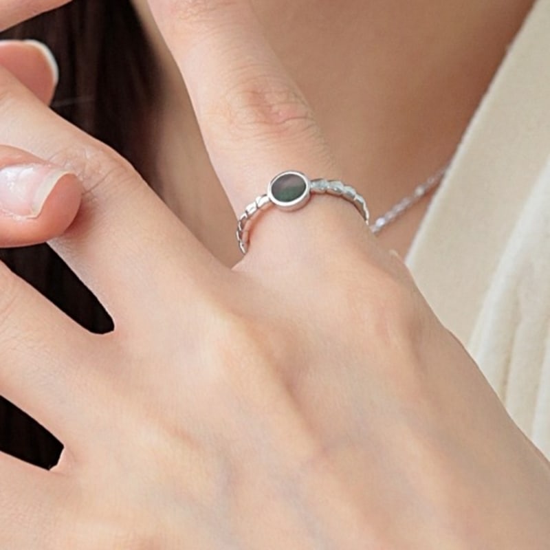 BELLOOGGI Black Mother-of-pearl Ring