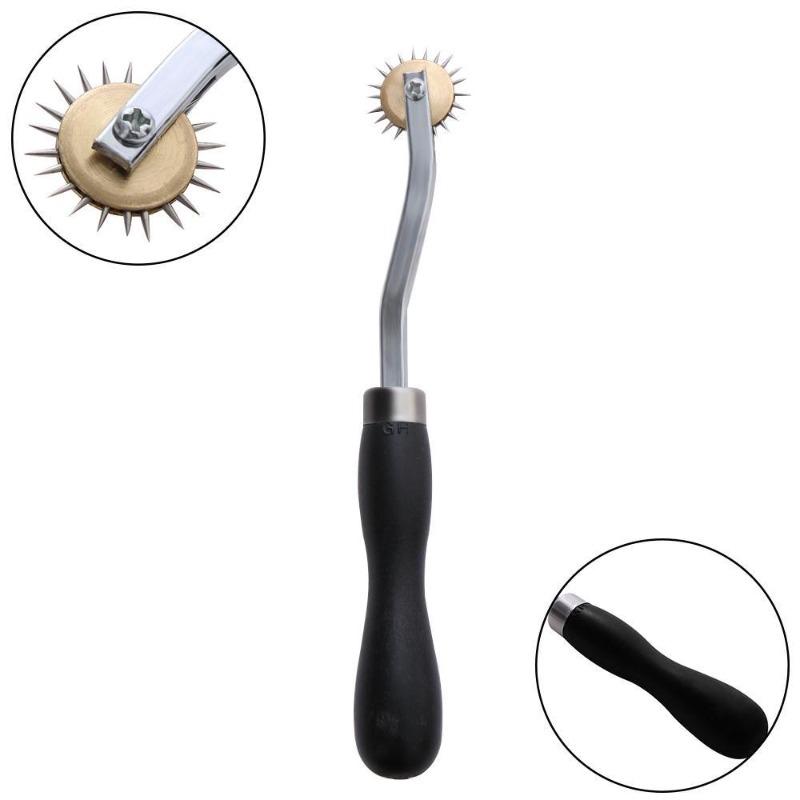 1PC New Useful Stainless Steel Leather Paper Overstitch Wheel Gear Roulette Spacer Sewing Tool Scriber