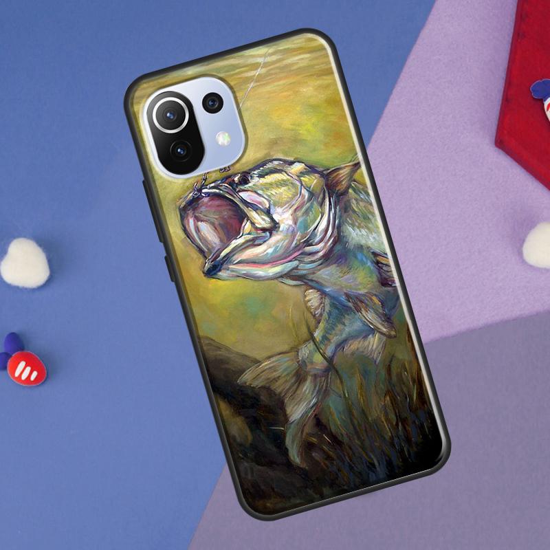 Fishing Painting Cover For Xiaomi 14 13 Ultra 11T 12T 13T 14T Pro POCO X7 Pro X3 X5 F3 F5 F6 M6 X6 Pro Case