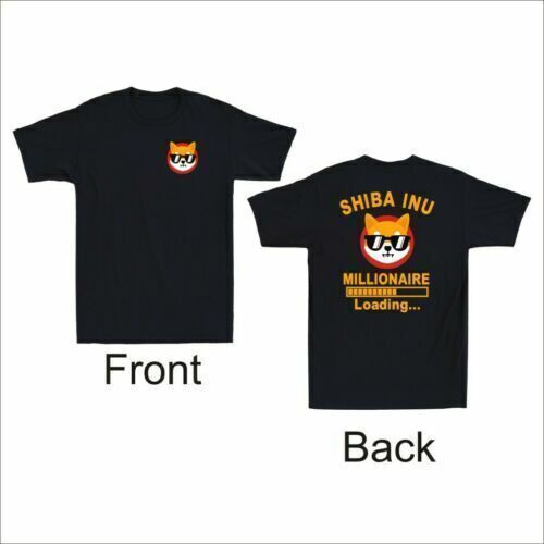 Shiba Inu Millionaire Loading... $Shib Token Front & Back Print Men s T-Shirt S