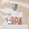 Korea Ins Rabbit Elephant Unicorn Plush Toy Bell Cute Baby Soothing Doll Knitted High Quality Gift For Kids
