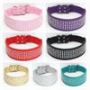 Anti-bite Collar Rhinestone Rhinestone Decorative PU Leather Collar Is Suitable for Medium To Large Dog Collar Collar