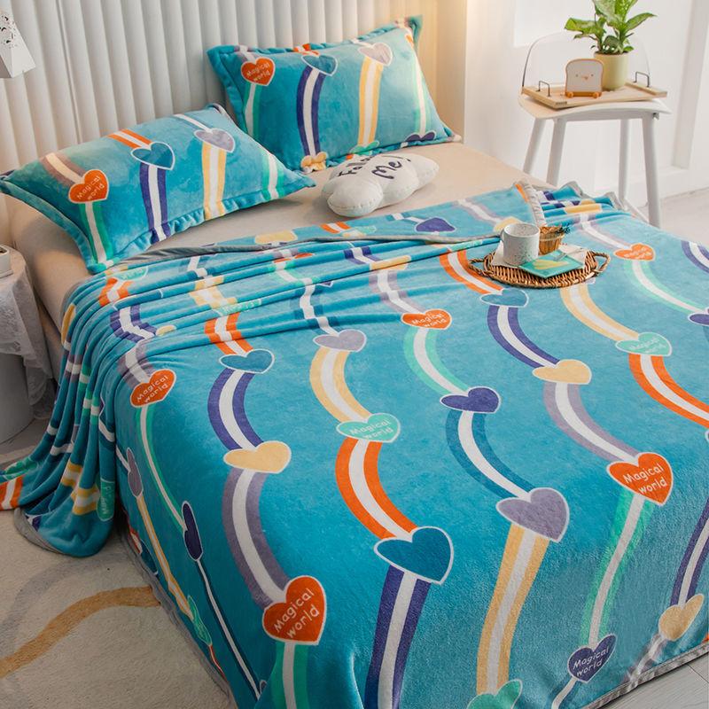 Winter Fluffy Warm Cozy Throw Blankets for Office Siesta Air-Condition Bedspread Thickening Lamb Cashmere Blanket Sofa