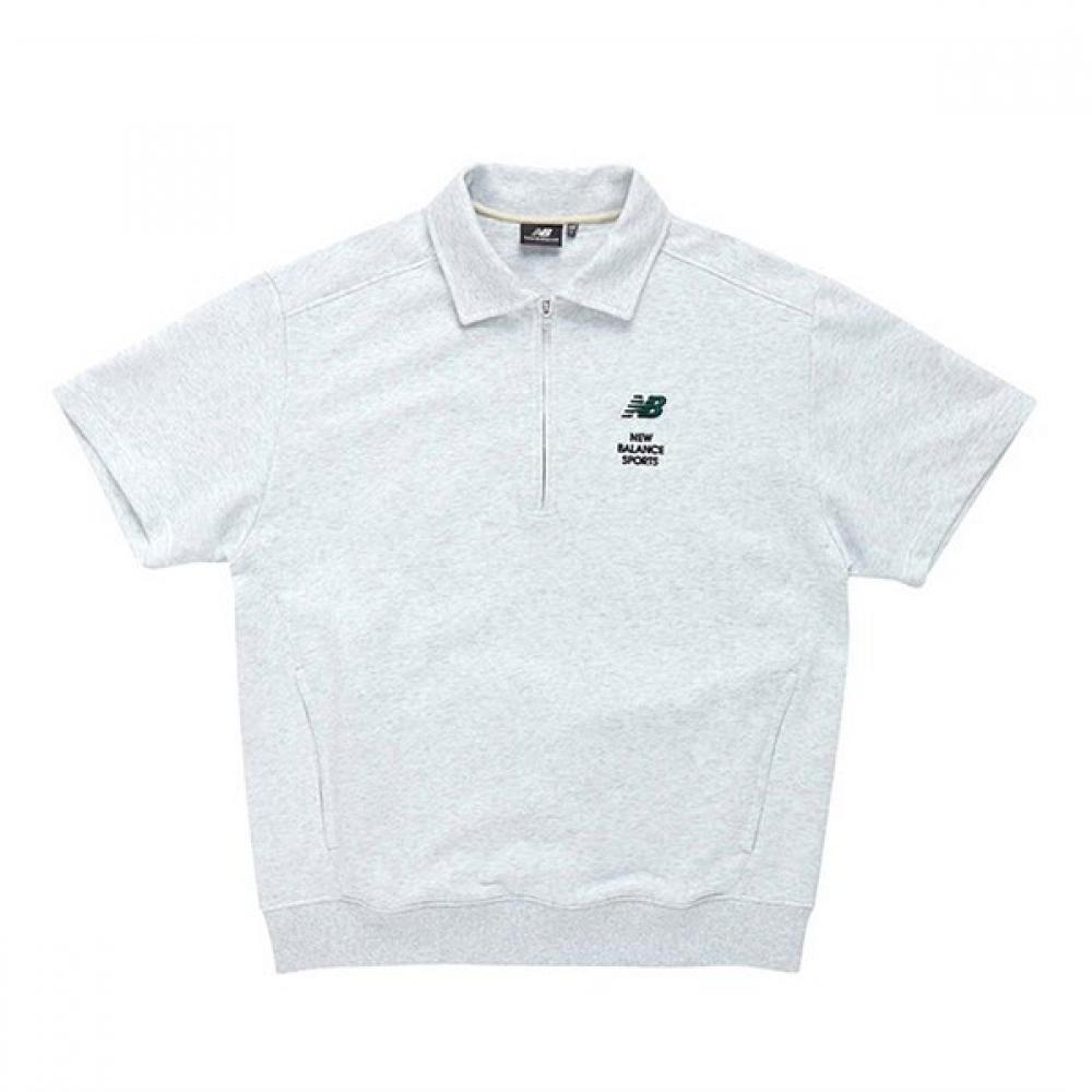 

New Balance HAlf Club New BAlAnce A New BAlAnce Uni HAlf молния с коротким рукавом Overshirt Nbncd2 grey/90
