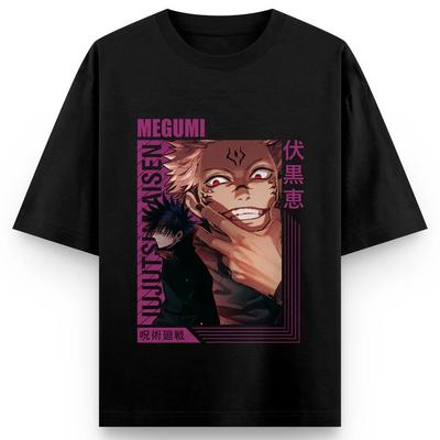 Jujutsu Kaisen Anime Fushiguro Megumi Printing Cotton Tshirt Men and Women Harajuku Fashion Summer Anime Peripheral Clothing