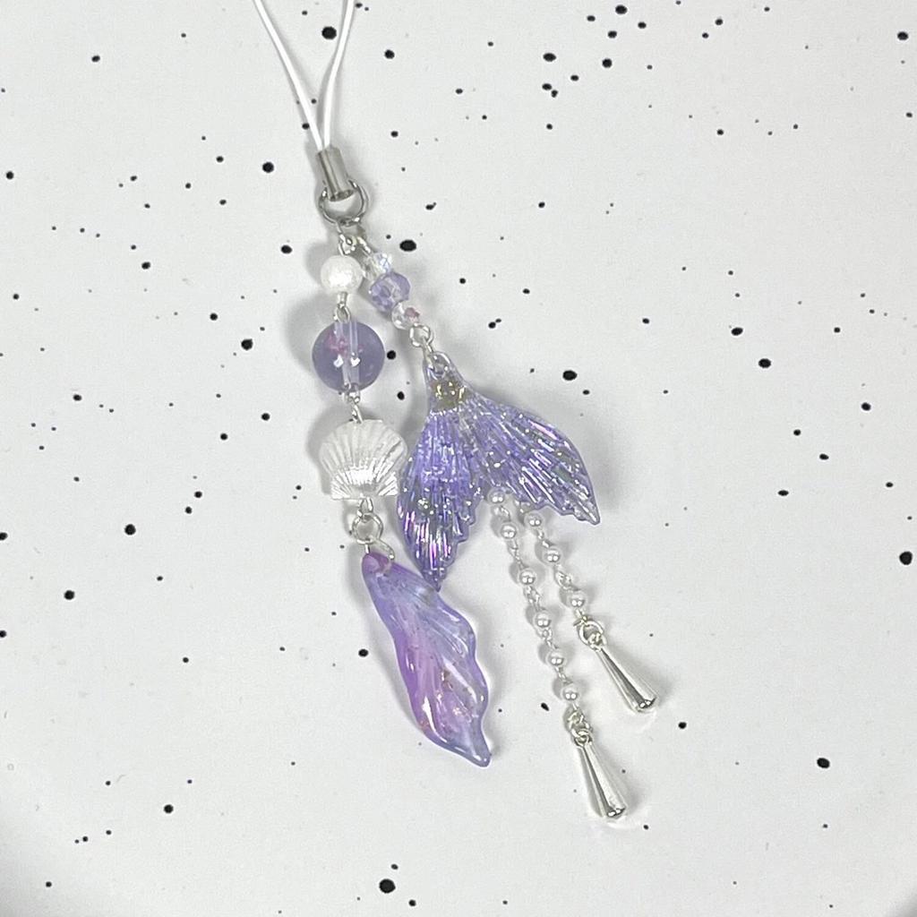Lovely Mermaids Phone Charm Pendant Sturdy Resin Phone Strap for Easy To Use Fashionable Bag Accessory Decoration