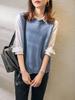 Women's Knitted Wool Vest: Short Round Neck Sweater for Layering In Spring and Autumn.
