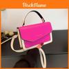 Vintage Color-block Casual 2024 New Korean Fashion Minimalist Small Shoulder Bag