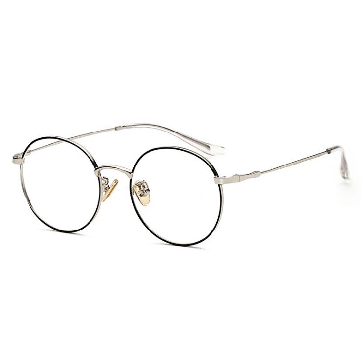 Women Men Round Finished Myopia Eyeglasses Anti Blue Light Short Sight Spectacles Diopter -0.5 -0.75 -1.0 -1.25 -1.5 -2.0 To -8.0