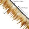 Feather1M 10-15cm Natural chicken Feathers Trim Ribbon Crafts DIY Wedding Dress Feather Sewing Skirt Party Plume Handmade Decor