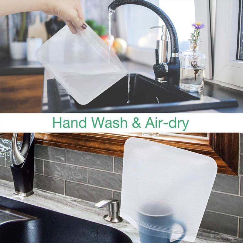 Reusable Food Storage Bags Extra Thick Leak-proof Ziplock Bags For Home Marinate Meats Cereal