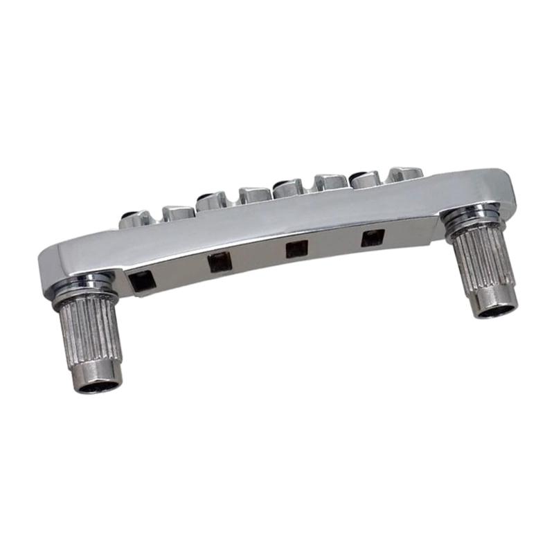 Guitar Roller Bridge with Studs,Allen Wrench Replacement Electric Guitar Part Accessory for LP Style 4-String Guitar