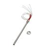 FCABA 8mm Dia 350~600mm DN8/12mm Threaded Single-head Heating Tube 110V/220V/380V 201 Stainless Steel Heating Rod with Nut