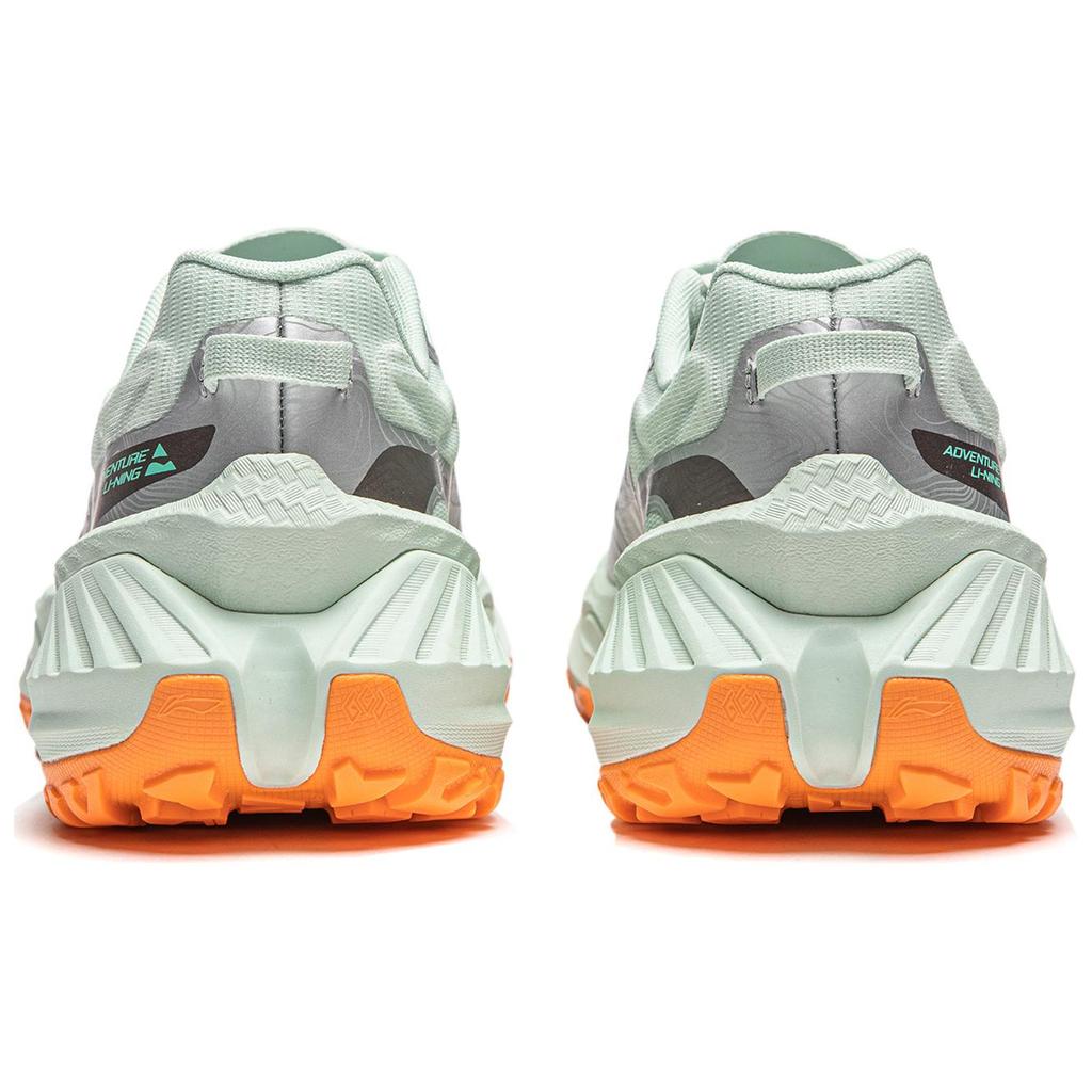 New LINING Running Shoes Men's Low top Ice Fat Green/Silver ARNU003-2