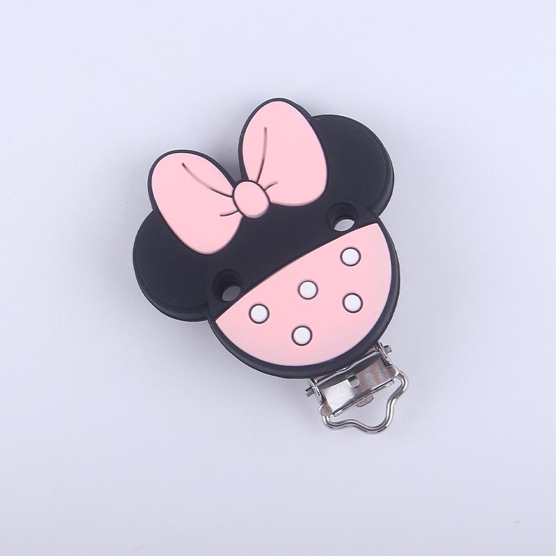 3Pcs Silicone Heart Shape Pacifier Clip DIY Baby Soother Nursing Dummy Holder Draft Teething Molar Toys Clips BPA Free