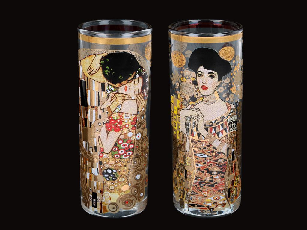 Zestaw 2 Kieliszków Do Wódki Klimt Pocałunek Adela Komplet Prezent