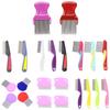 1pcs High Quality Terminator Lice Comb Nit Free Kids Hair Rid Headlice Stainless Steel Metal Teeth Remove Nit Brush