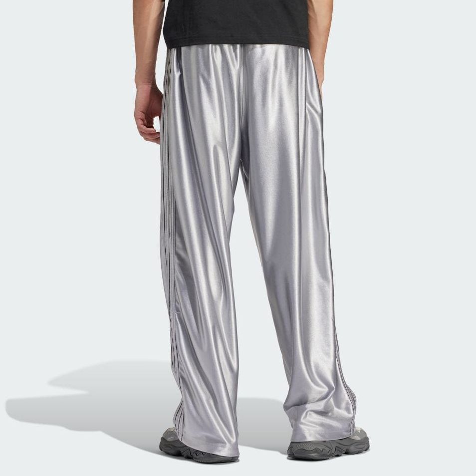 Adidas Originals Solid Color Loose Fit Straight Leg Casual Pants Men Bottoms Silver IT7512