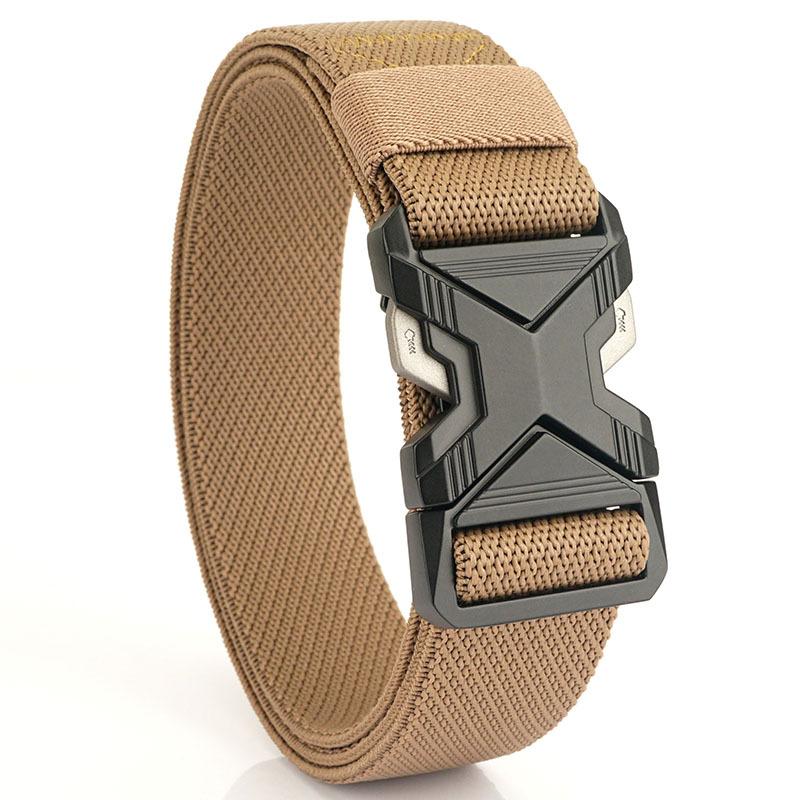 Spring New 3.4cm Casual Elastic Woven Belt, Casual and Fashionable Commuter Men's Belt