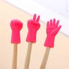 6pcs Rubber Non-slip Mix Shaped Tail Buckle Weave Stopper Knitting Needles Stitch Protectors Needle Tip Sewing Tools