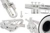 pInstruments pTrumpet hyTech Bb Plastic Lightweight Durable ABS Construction with Antibacterial Silver Mouthpiece Gig Bag Trumpet, & Bio-Coated