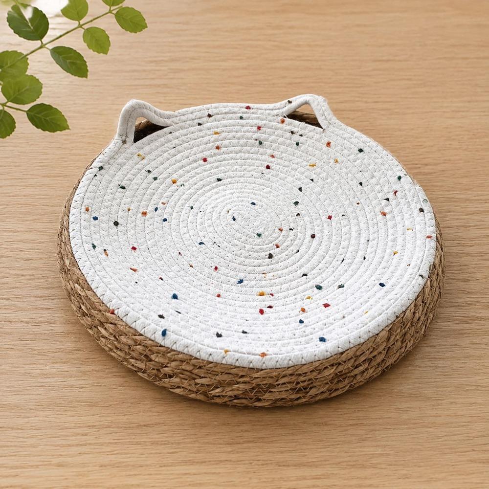 Cotton Rope Large Woven Cat Bed Wear-Resistant Pet Sofa Bed Comfortable Dog Sleeping Bed Paws Care