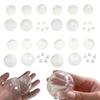 Leeres 10X Geräuschkugel DIY-Kit Pressball-Haut für Kinder Erwachsene Jungen Mädchen Leere Pressball-Hautbehälter mit Deckeln