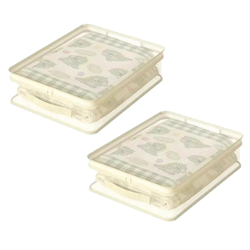 Foldable Fabric Storage Boxes Drawer Styles Easy Access Clothes Bedding Dustproof Breathable Organizers