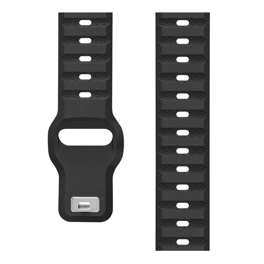 

Спортивный силиконовый ремешок для Amazfit Cheetah Pro / Круглый ремешок для Amazfit GTR 4 Ltd Edition GTR3 Pro 2 2e GTS mini Bip Часы Amazfit Cheetah Pro чёрный