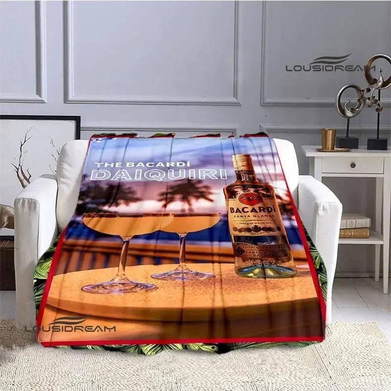 Bacardi Wein Logo Druck Decke Kinder Warm Schön Flanell Weich und Bequem Zuhause Reise Decke Geburtstagsgeschenk