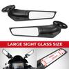 Nastavitelné otočné zpětné zrcátko s upraveným větrným křídlem pro motocykl Suzuki GSXR 1000 750 600 GSX650F GSX-R Honda CBR600RR R25
