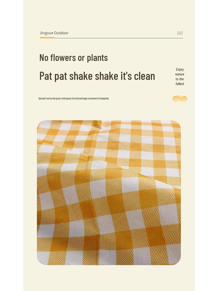 Oxford Cloth Outdoor Folding Picnic Mat - Machine Washable, Odorless, Recycled, Internet Celebrity-Approved