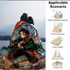 1pc Demon Slayer Soft & Warm Flannel Blanket, Multi-Purpose Throw Blanket for Couch, Sofa, Office, Bed, Camping, Travel 132
