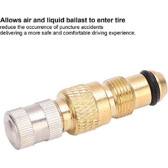 Valve Stem Air Liquid Valves Brass Tire Core Housings Replacement (Pack of 10