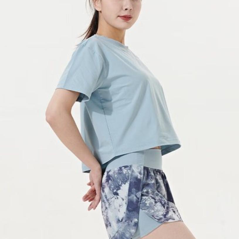 Under Armour Meridian Short Sleeve Crop Top Women Tops Harbor-Blue 1376339-465