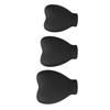 3pcs Makeup Brush Cover Portable Silicone Hrt Shaped Cosmetic Brush Guard   for Women Girls