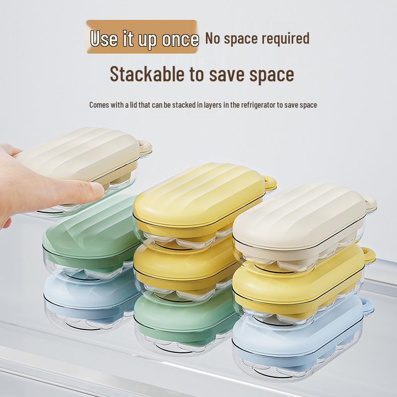 Cartoon Ice Cube Tray Mold for Baby Food with Lid - Food Grade Freezer Compartment for Homemade Frozen Treats